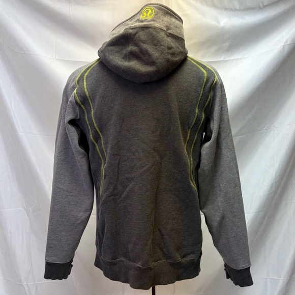 Lululemon Men’s Large Grey Full Zip Sweatshirt Hoodie Scuba - Picture 2 of 7